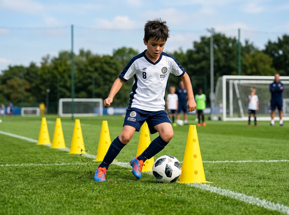 Adana Çocuk Futbol Antrenmanı Top Sürme
